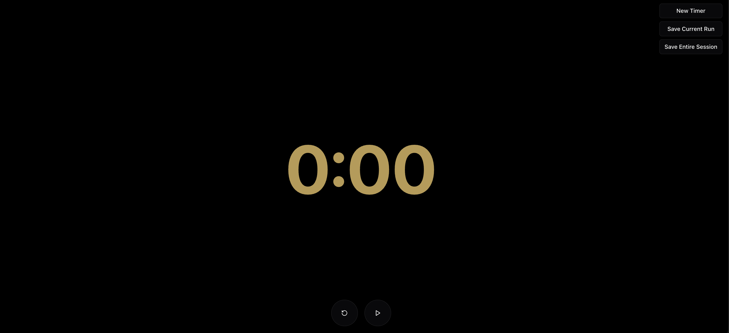 Classic Timer Running